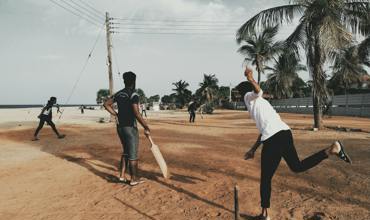Ball and stumps