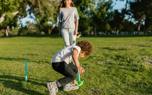 Croquet aim practice