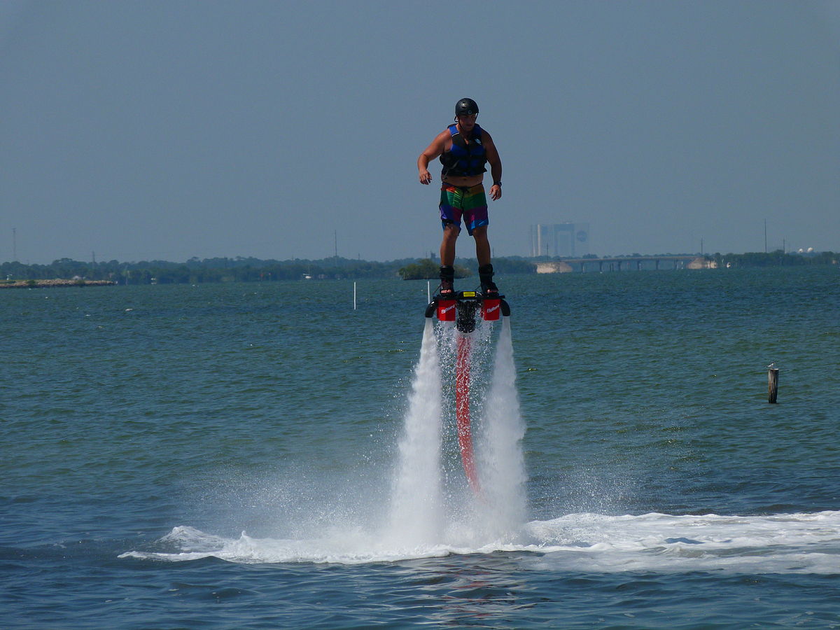 Flyboard, waterjet powered hover board