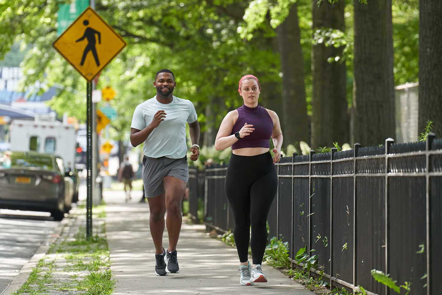 Jogging and running