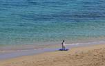 Skim boarding ollie
