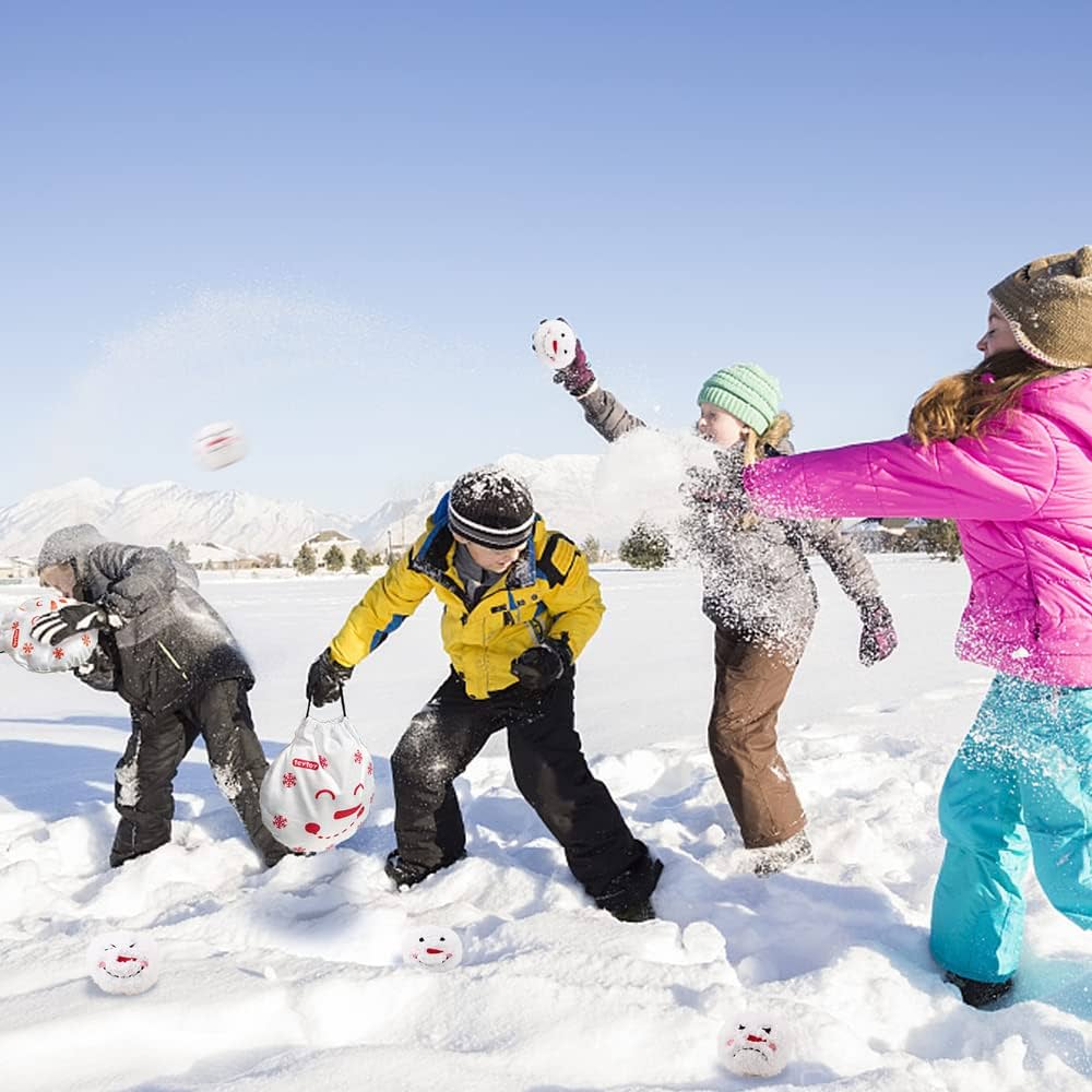 Snowball fights, snowmen