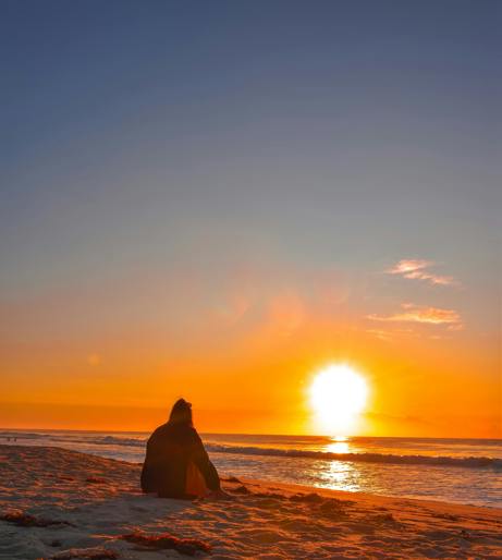 Sunrise or sunset overview