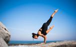 Yoga by the beach