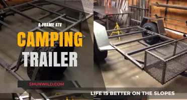 Compact A-Frame ATV Camping Trailer: Adventure-Ready Off-Road Companion