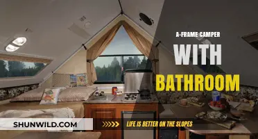 Compact A-Frame Camper with Bathroom: Cozy Travel Made Easy