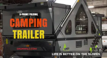 Compact Adventure: A-Frame Folding Camping Trailer for Outdoor Enthusiasts