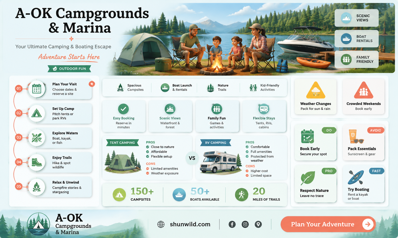 a-ok campgrounds & marina camping