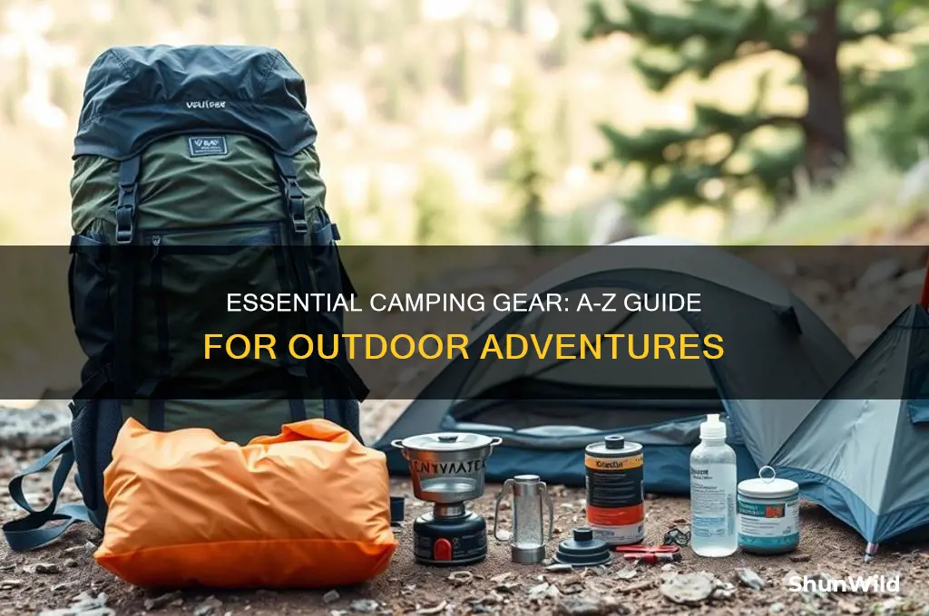 a-z camping things