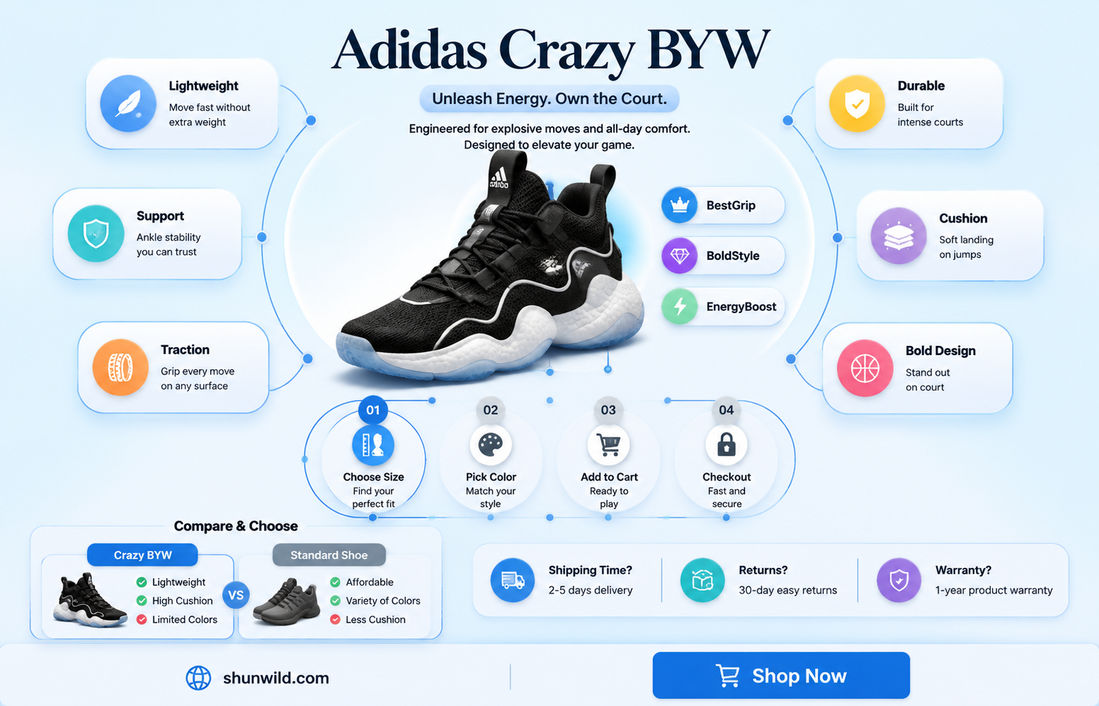 are adidas crazy byw basketball shoes