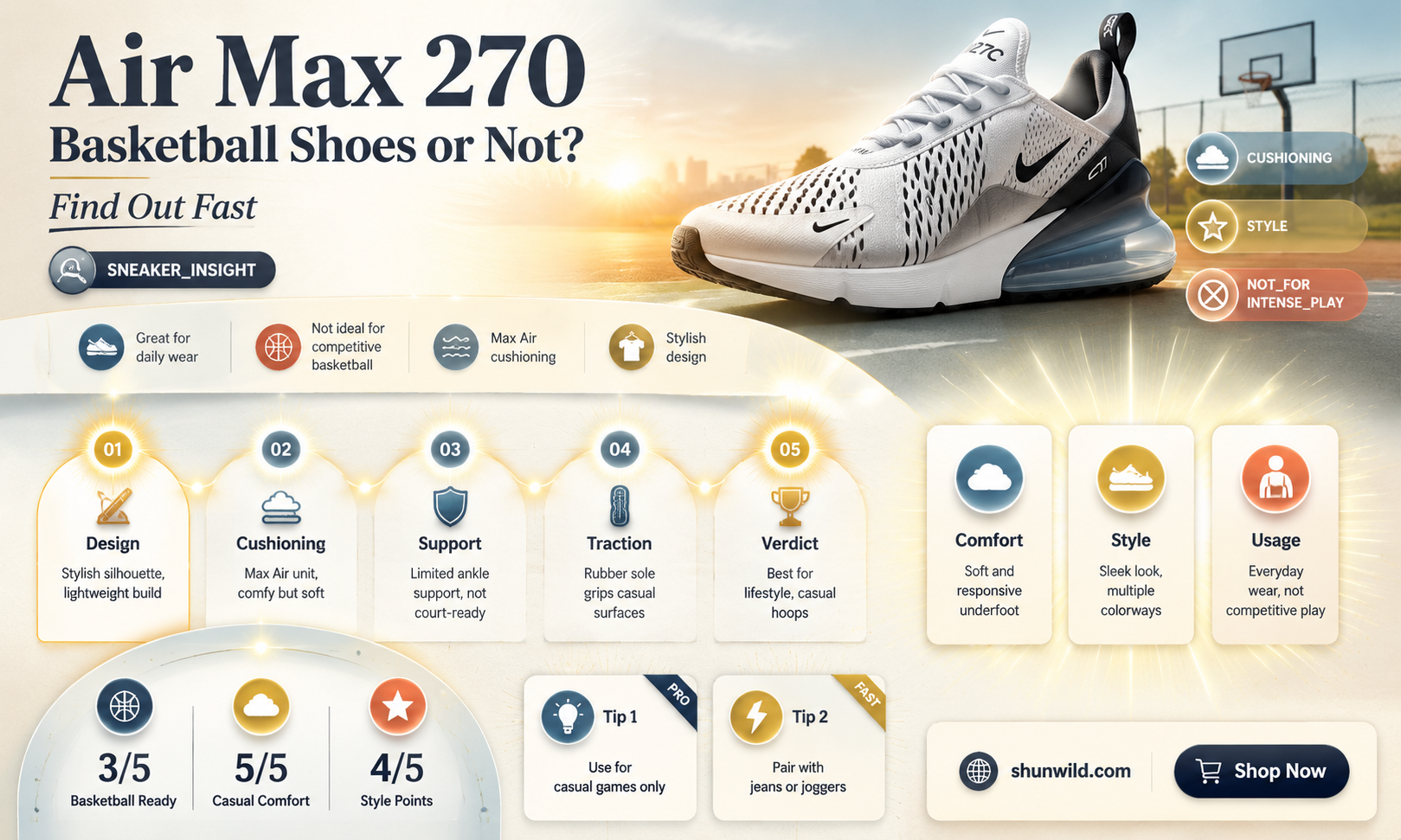 are air max 270 basketball shoes