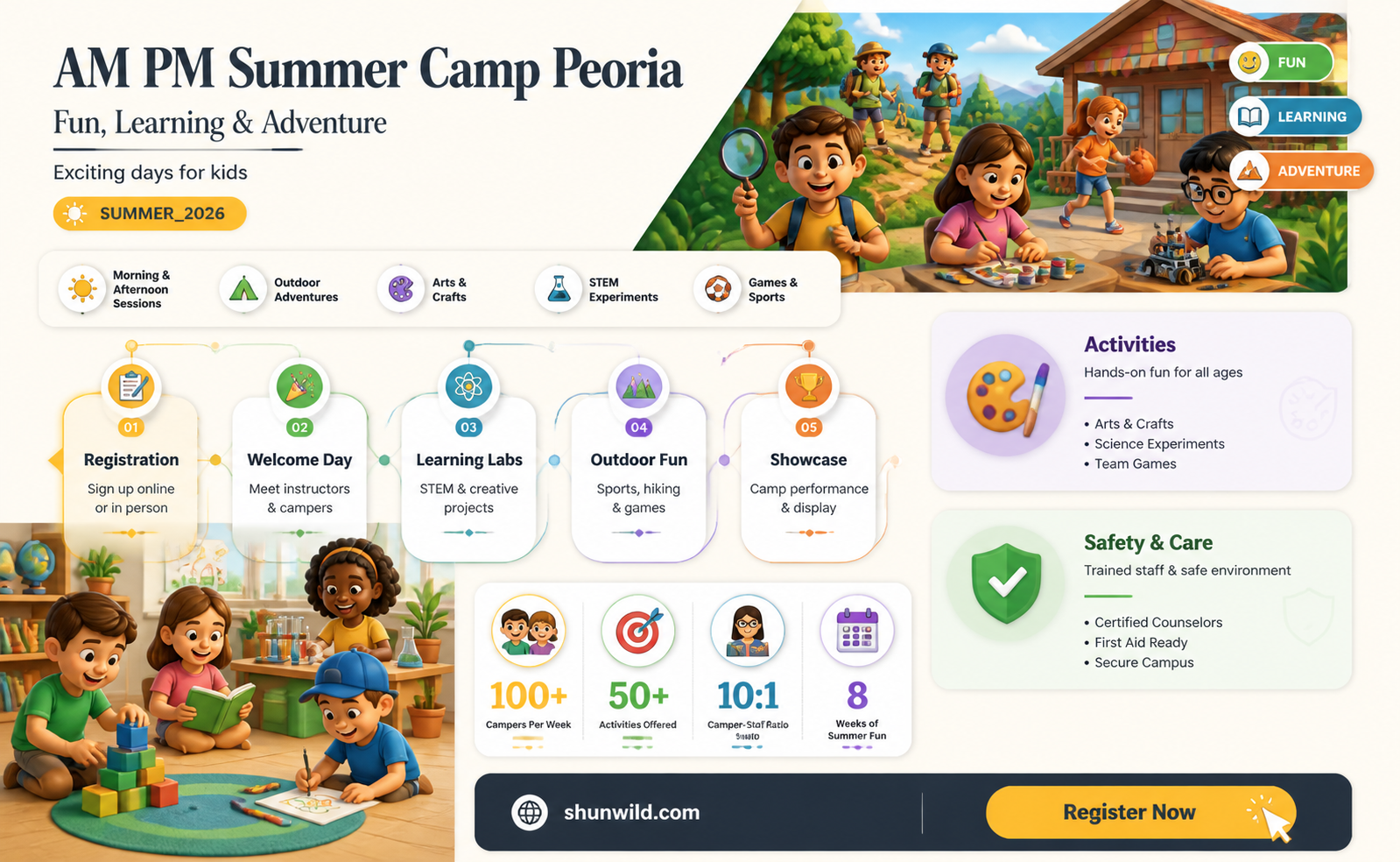 am pm summer camp peoria