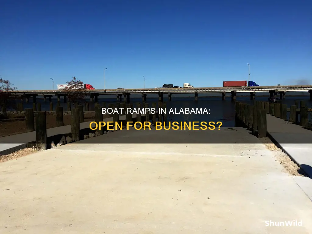 are alabama boat ramps open