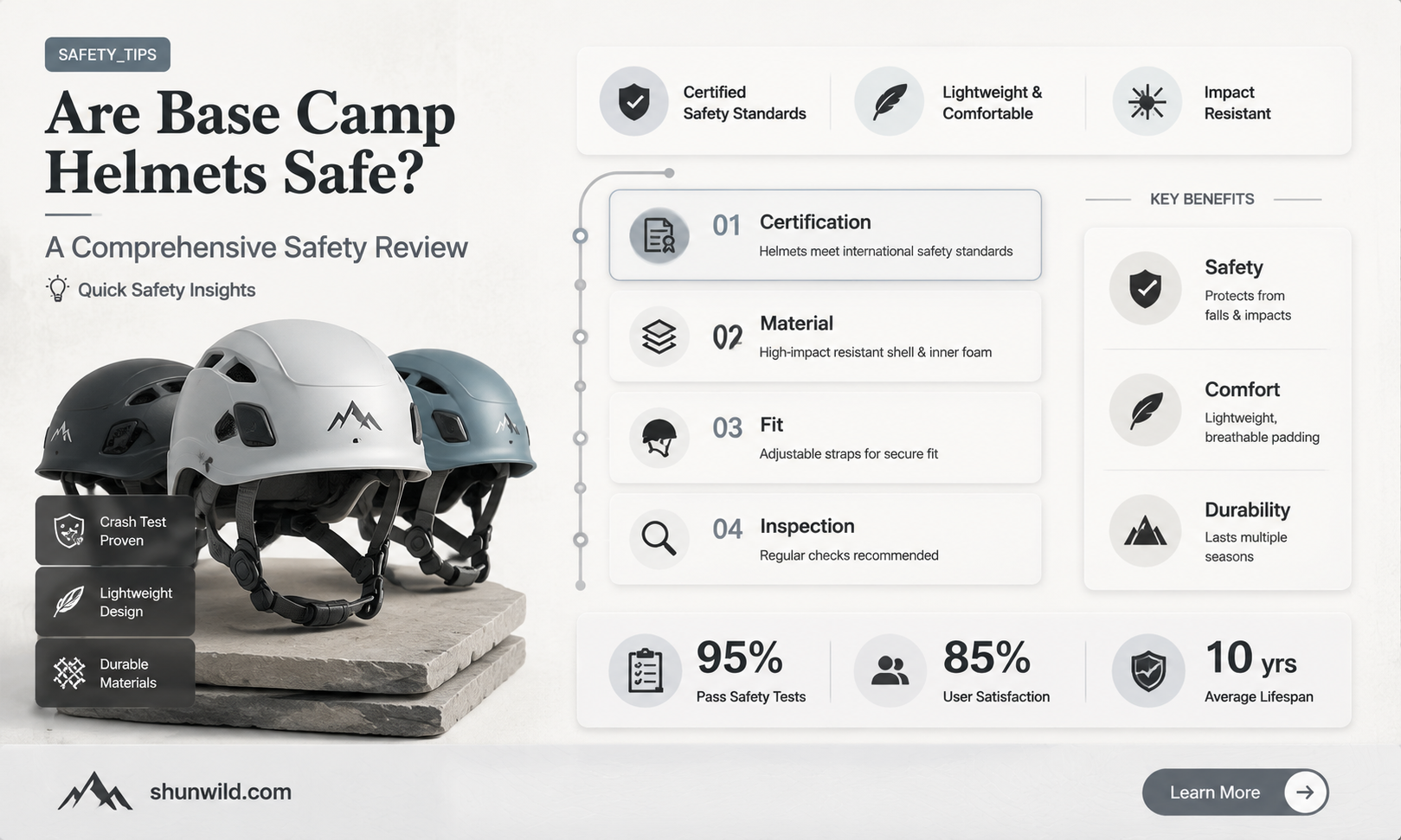are base camp helmets safe
