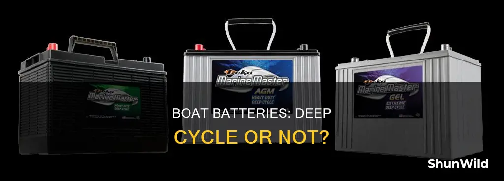 are boat batteries deep cycle