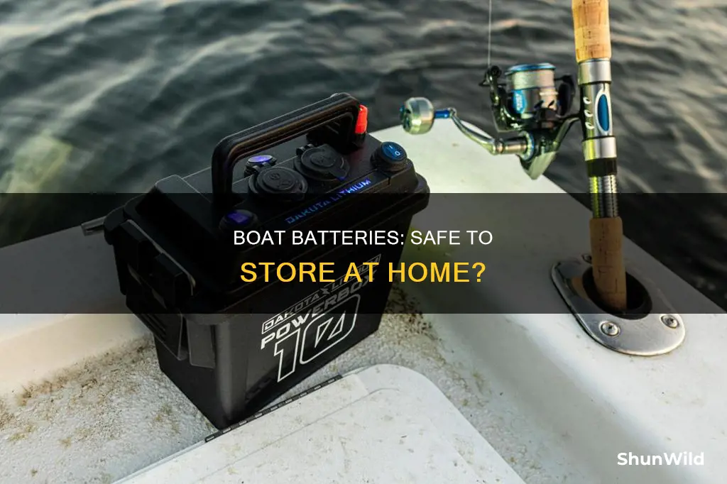 are boat batteries safe in the house