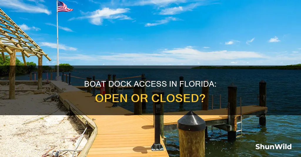 are boat docks closed in Florida