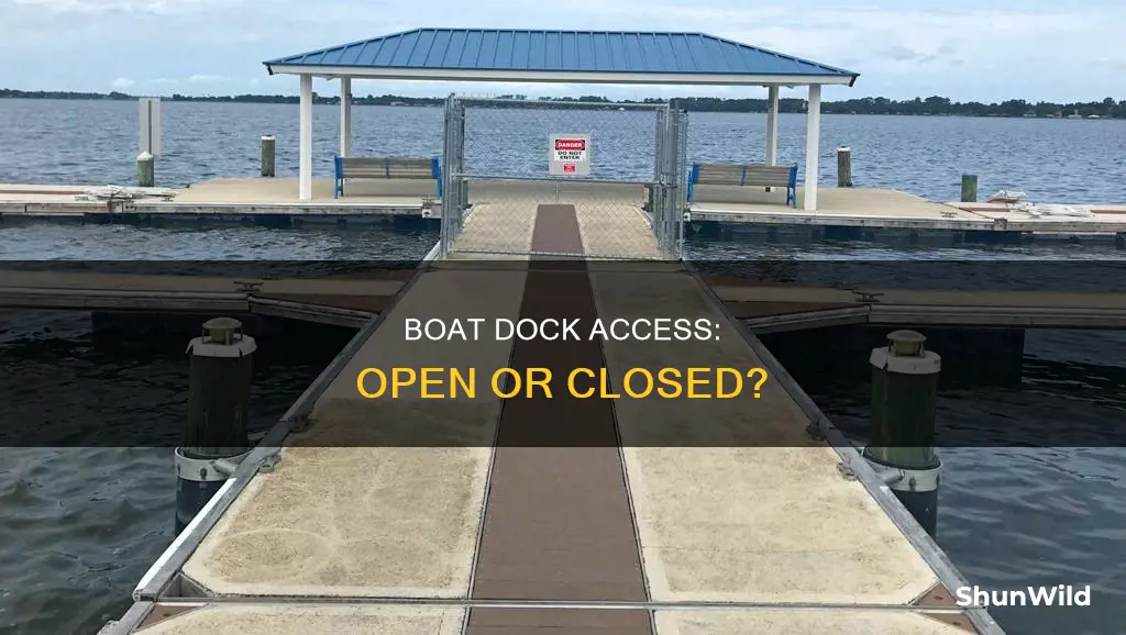 are boat docks closed