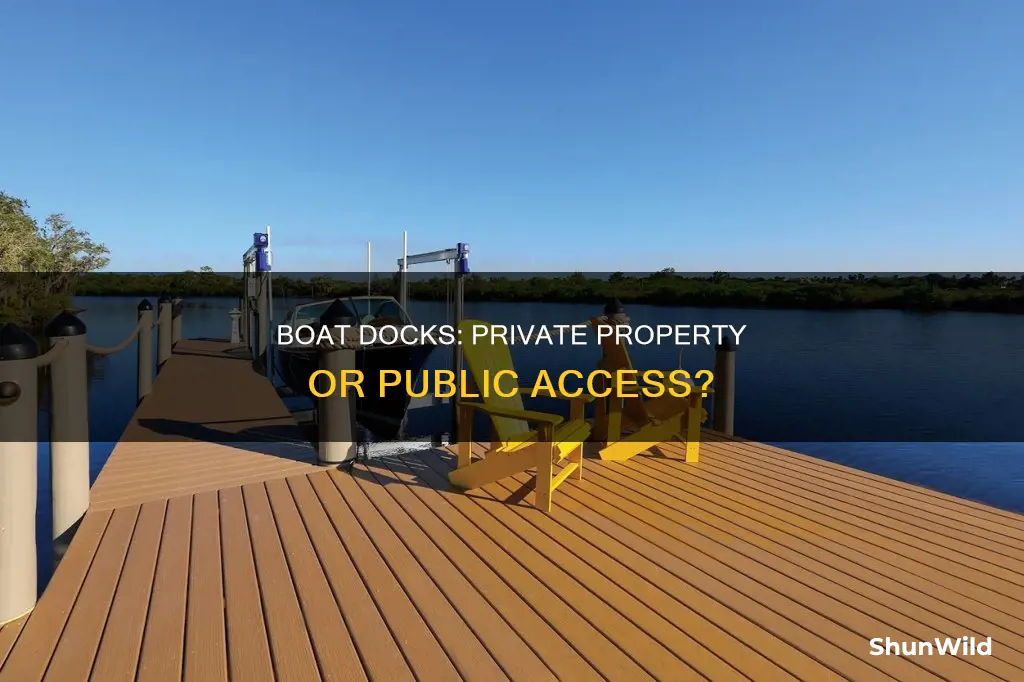 are boat docks private property