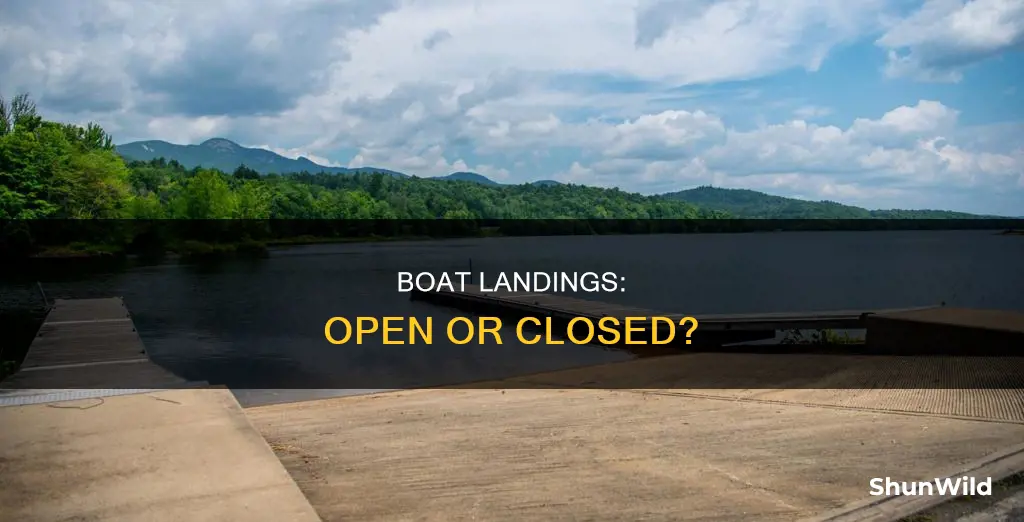 are boat landings open