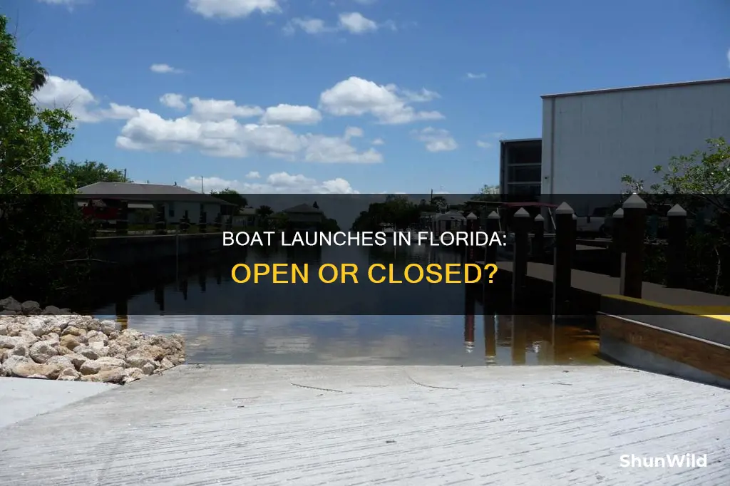 are boat launches open in Florida