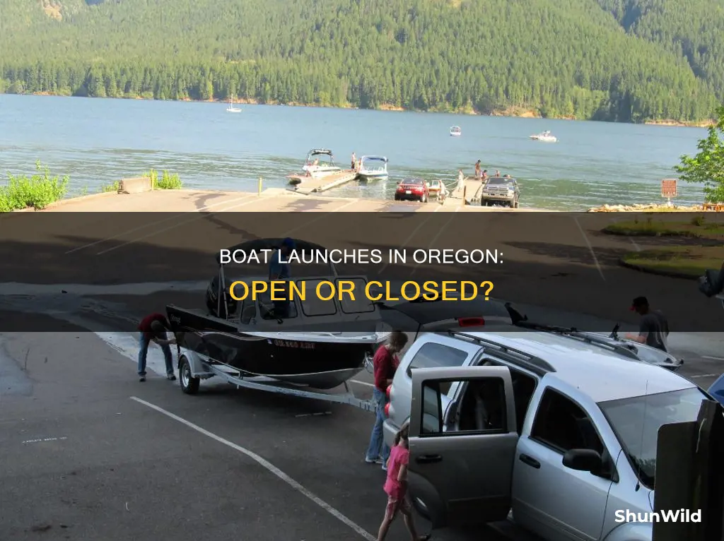 are boat launches open in Oregon