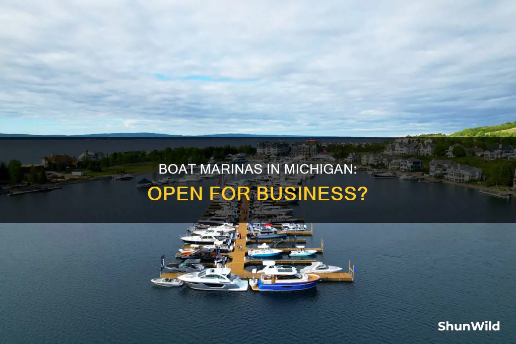 are boat marinas open in Michigan