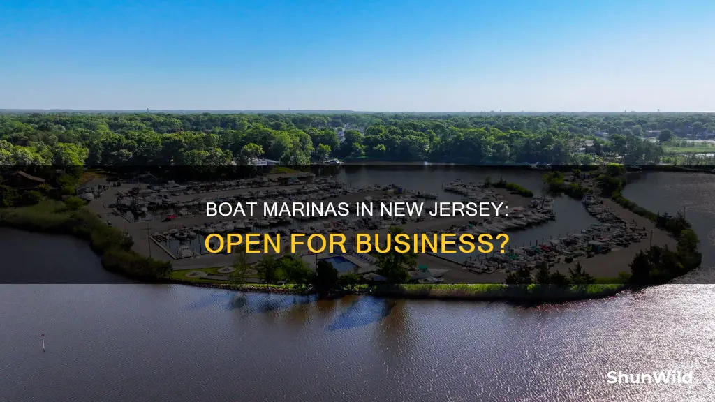 are boat marinas open in nj