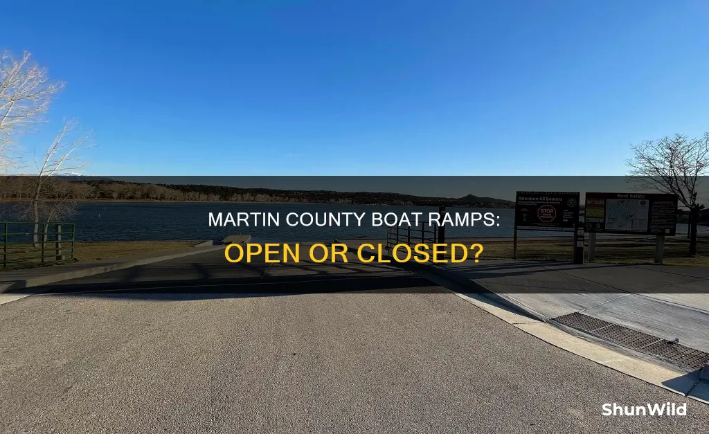 are boat ramps in martin county open