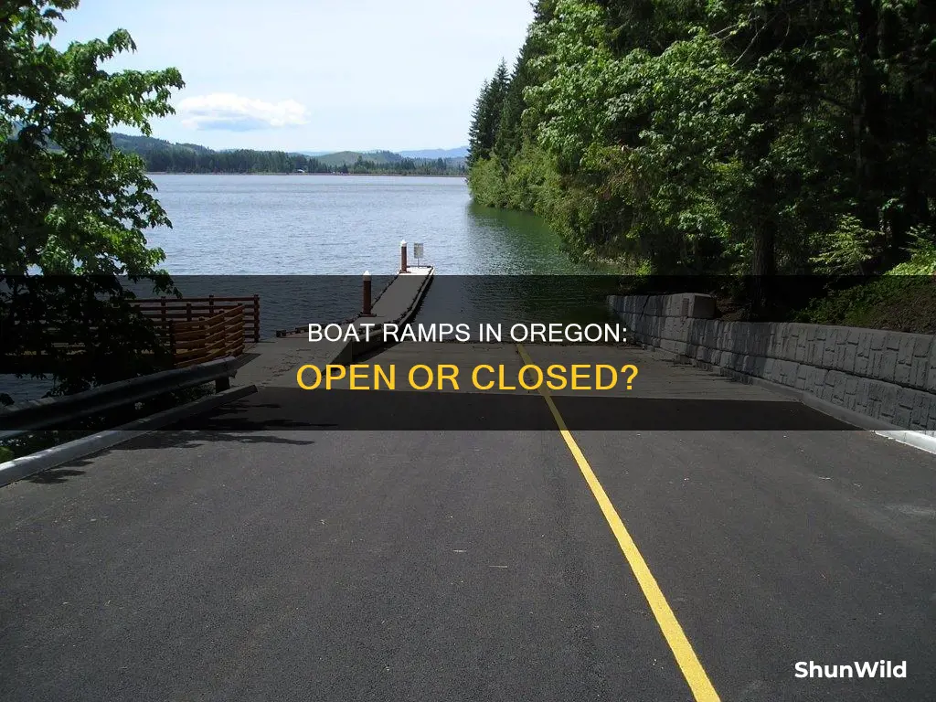 are boat ramps in Oregon open