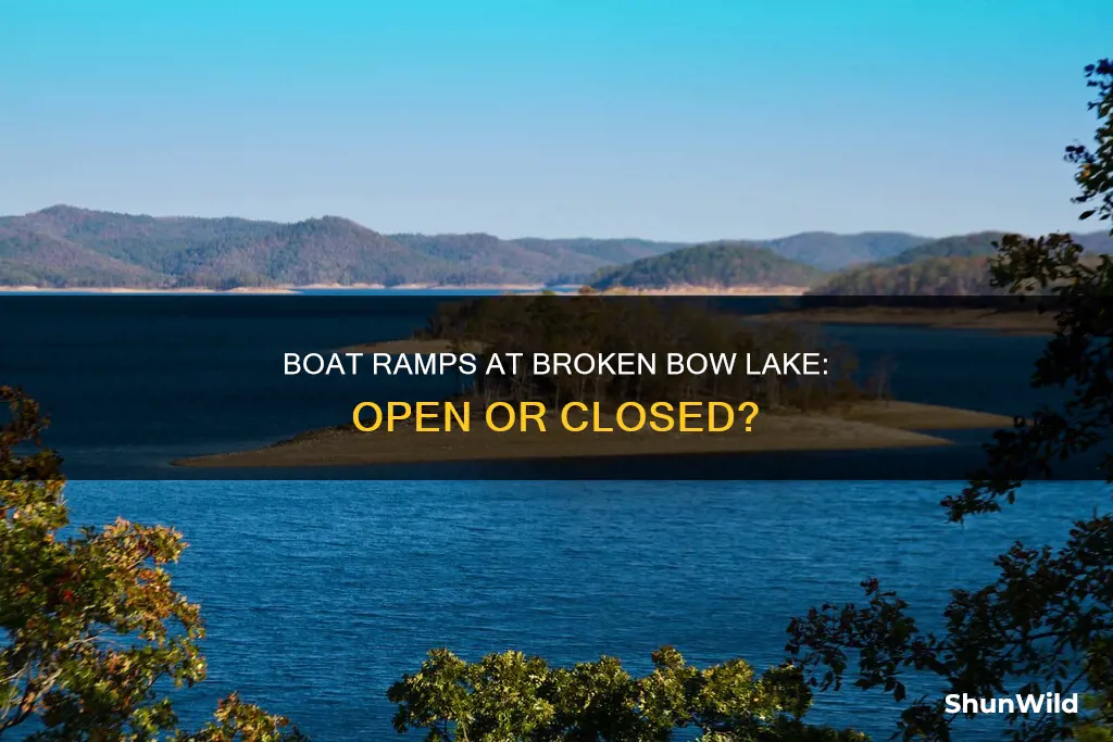 are boat ramps open at broken bow lake