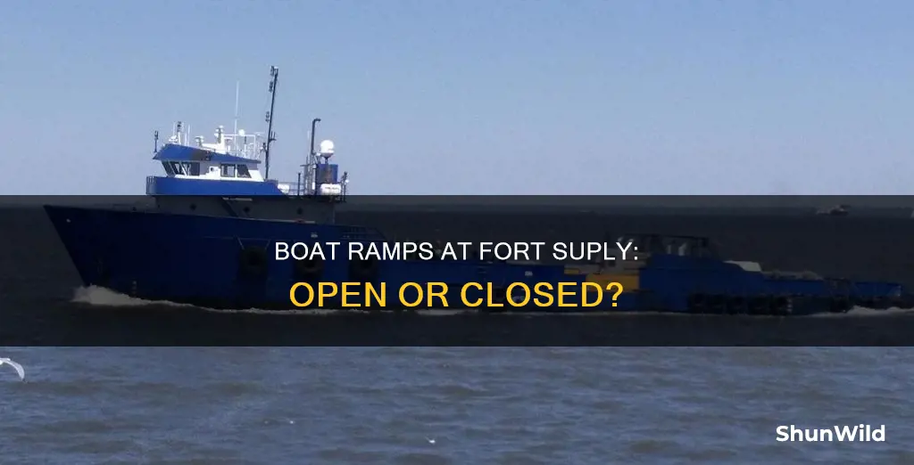 are boat ramps open at fort suply