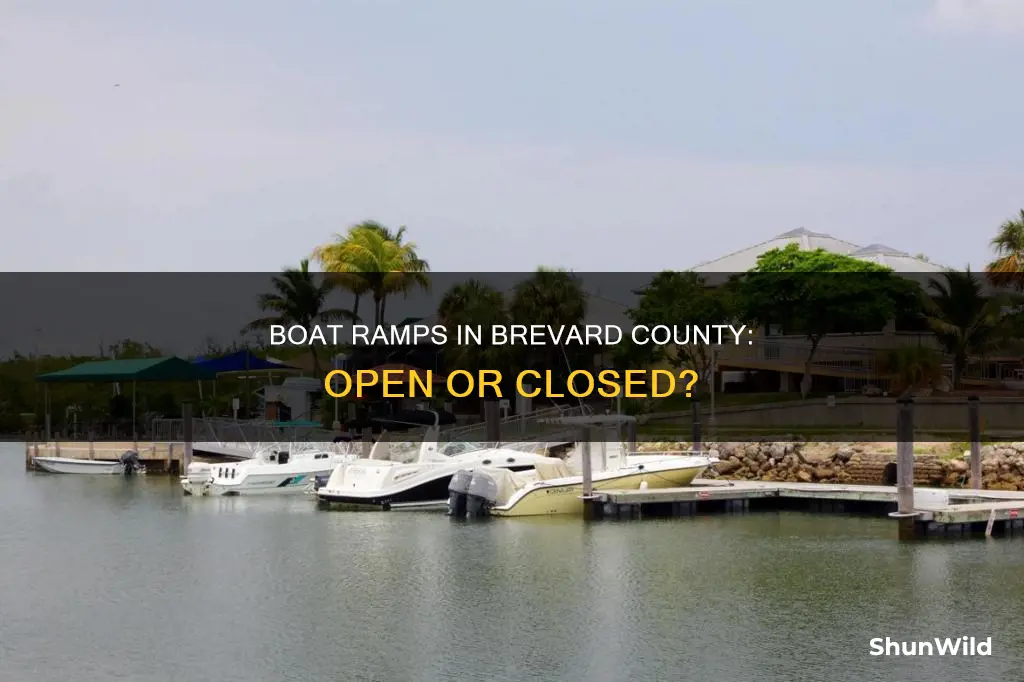 are boat ramps open in brevard county