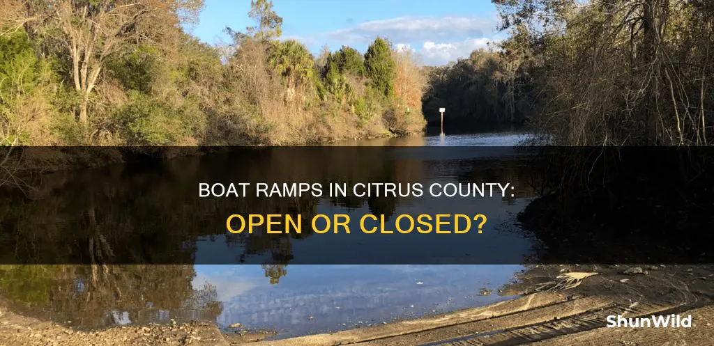 are boat ramps open in citrus county