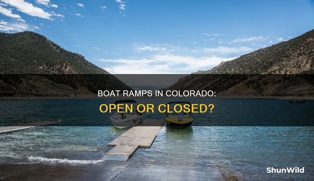 are boat ramps open in colorado