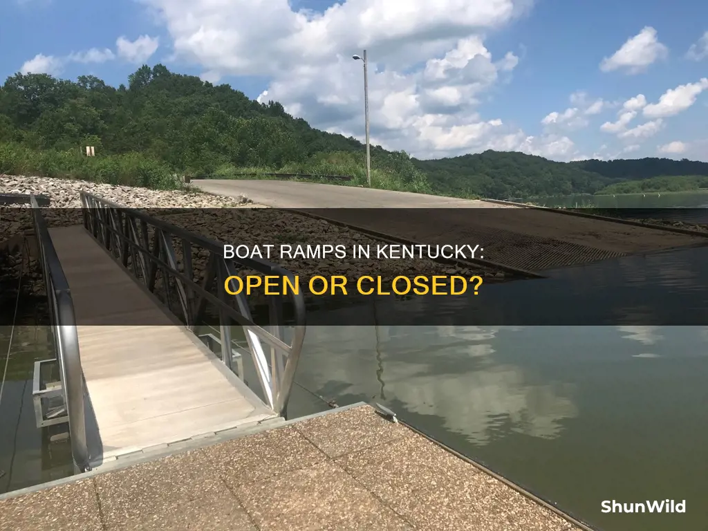 are boat ramps open in kentucky