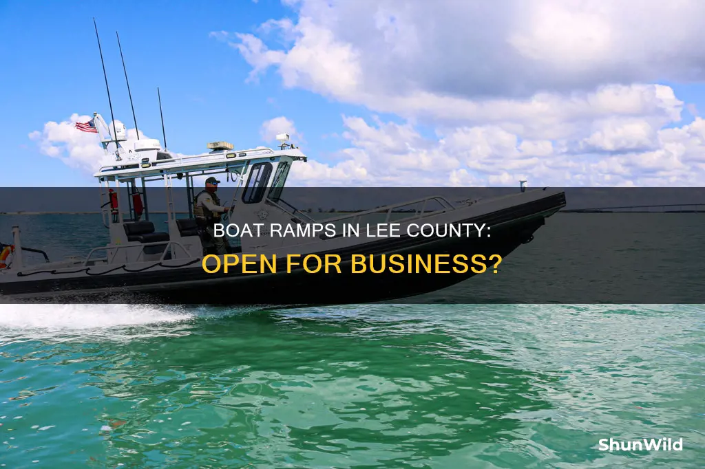 are boat ramps open in lee county