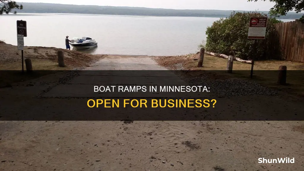 are boat ramps open in minnesota