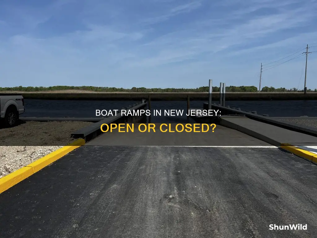 are boat ramps open in new jersey