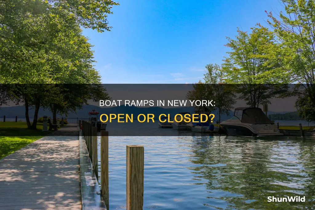 are boat ramps open in New York