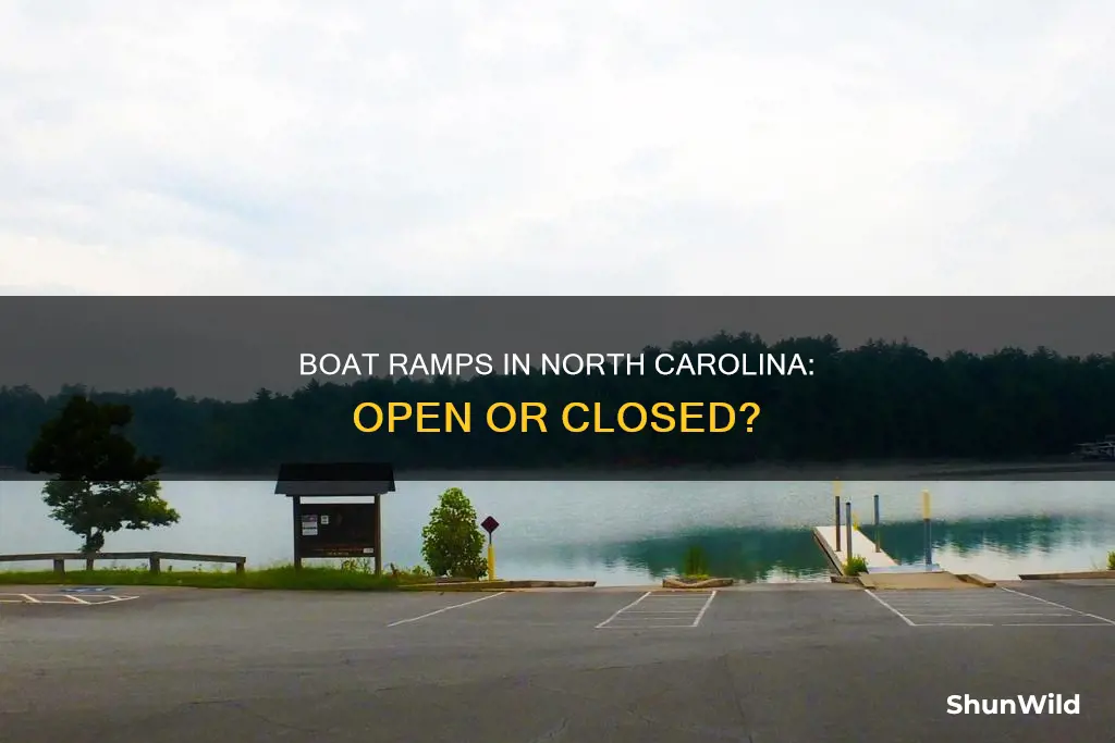 are boat ramps open in North Carolina