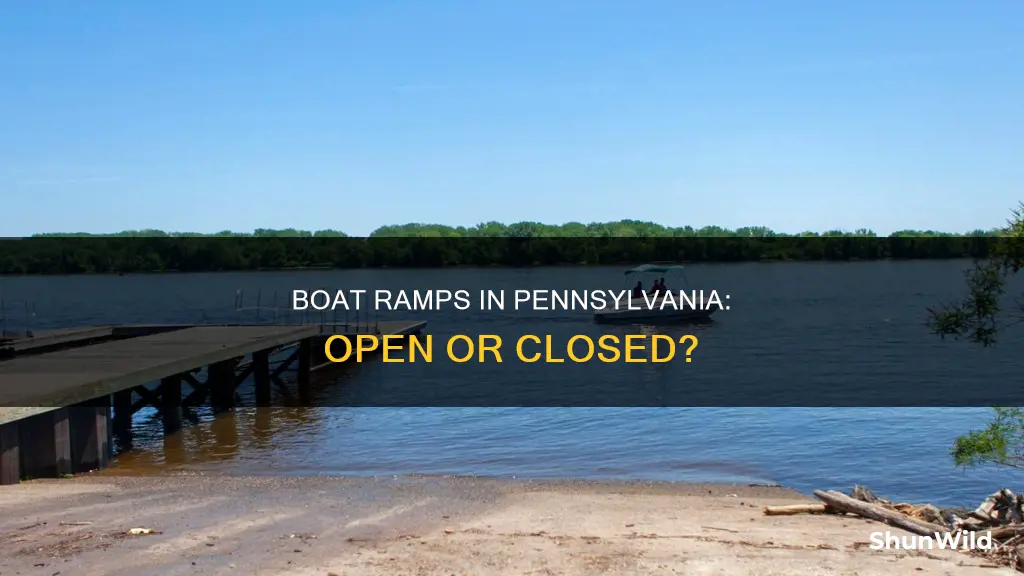 are boat ramps open in pa