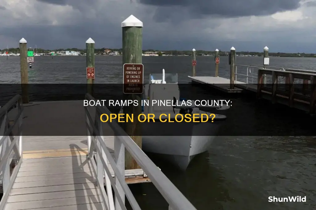 are boat ramps open in pinellas county