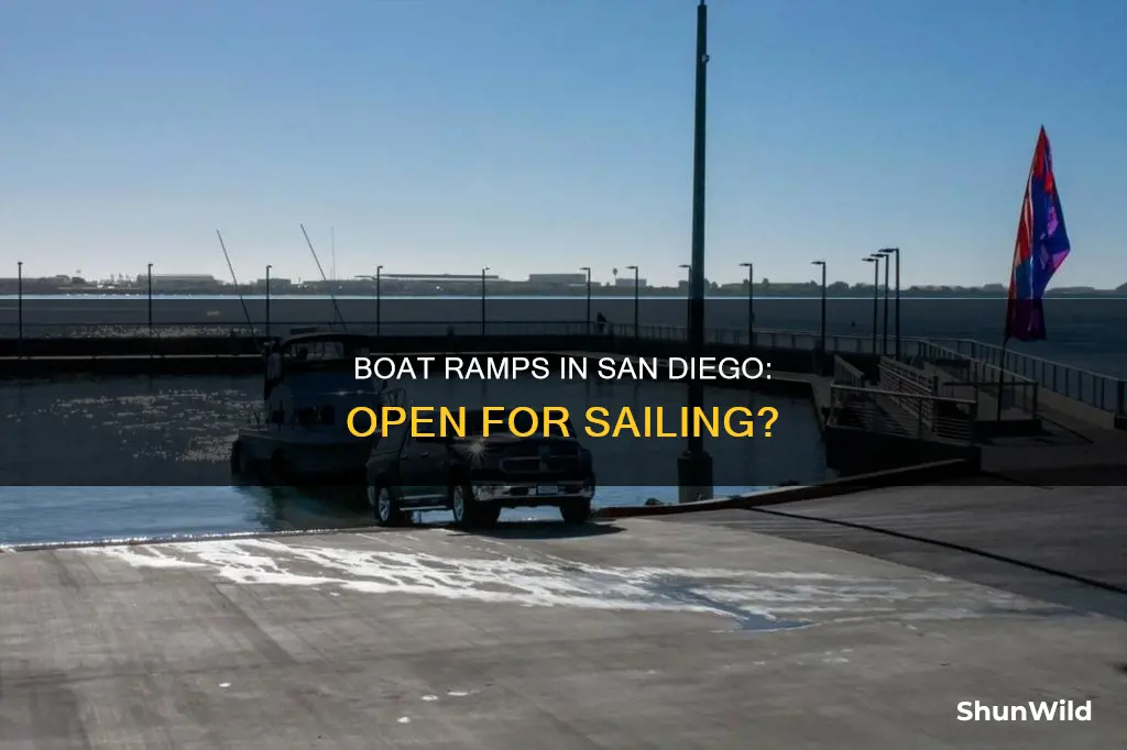 are boat ramps open in san diego