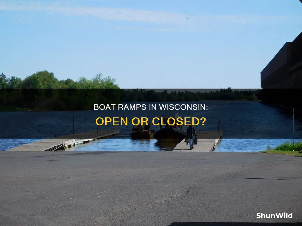 are boat ramps open in Wisconsin