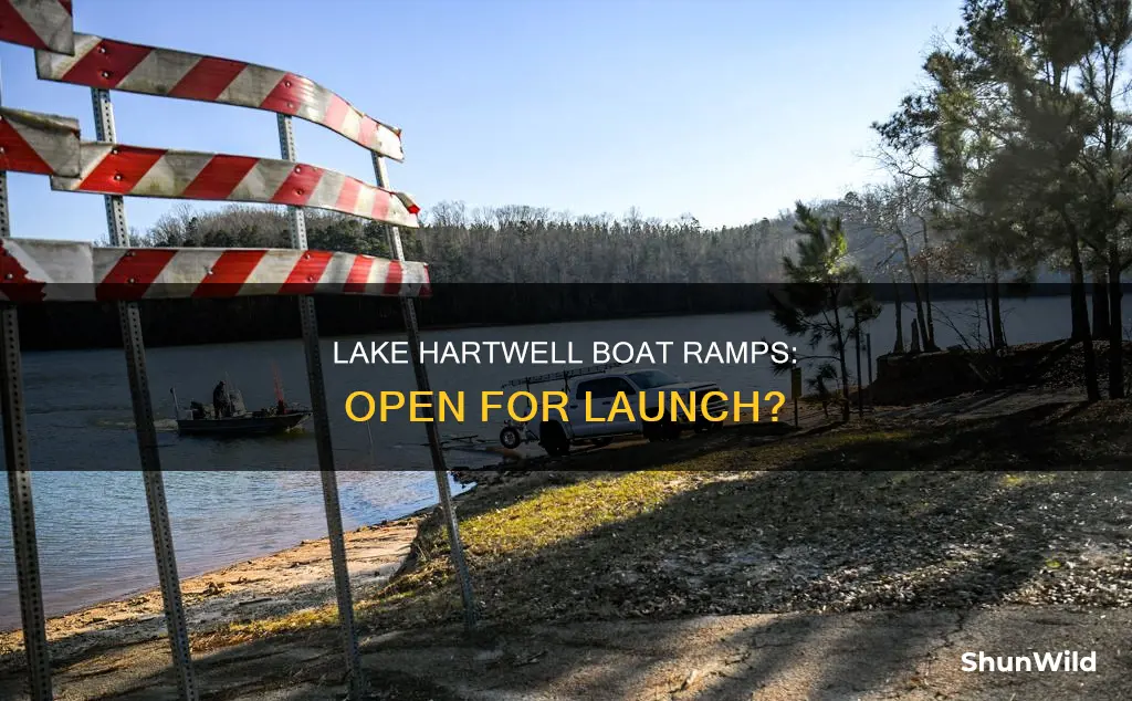 are boat ramps open on lake hartwell