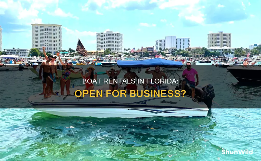 are boat rentals open in Florida