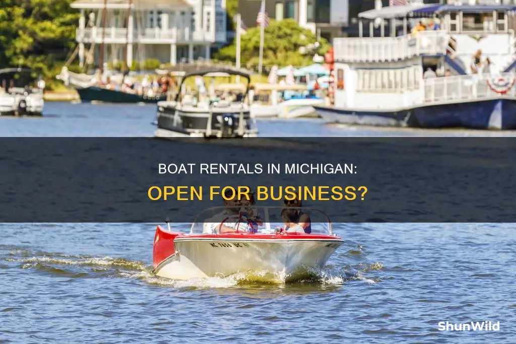 are boat rentals open in Michigan