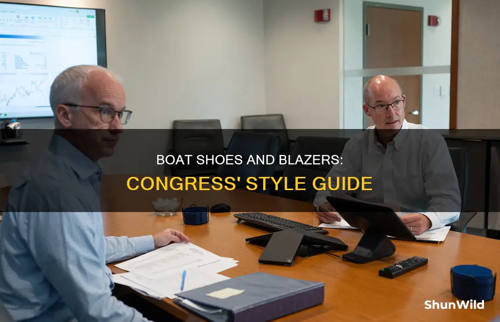 are boat shoes and blazer for congress