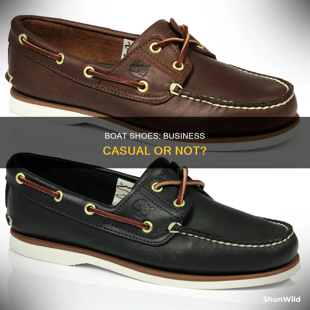 are boat shoes business casual